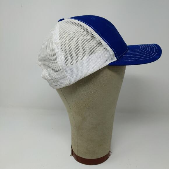 Richardson Style 112 Meshback Snapback Hat Embroidered Drunk Sausage Blue White - Picture 6 of 12